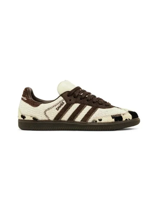 adidas Notitle x Samba Og Sz. 6.5 Brown Cow Print Unisex Sneakers - Picture 1 of 16